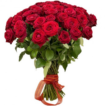 35 red roses 60 cm