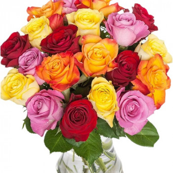 Букет разноцветных роз (кол-во на выбор)