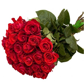Красные розы 50 см (выбери кол-во цветов)